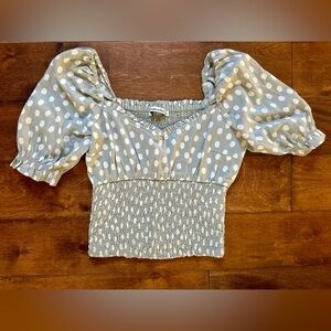 Abercrombie and Fitch, size small cropped blouse. Never worn/looks brand new.